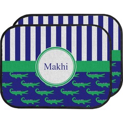 Alligators & Stripes Car Floor Mats (Back Seat) (Personalized)
