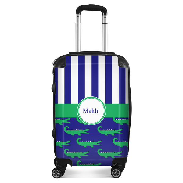 Custom Alligators & Stripes Suitcase (Personalized)