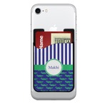 Alligators & Stripes 2-in-1 Cell Phone Credit Card Holder & Screen Cleaner (Personalized)