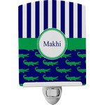Alligators & Stripes Ceramic Night Light (Personalized)