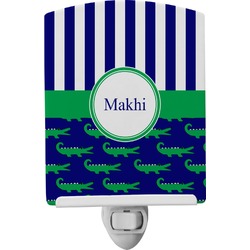 Alligators & Stripes Ceramic Night Light (Personalized)