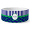 Alligators & Stripes Ceramic Dog Bowl - Medium (Personalized)