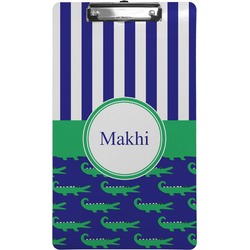 Alligators & Stripes Clipboard (Legal Size) (Personalized)