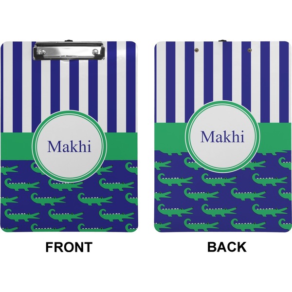 Alligators & Stripes Clipboard (Letter) (Front + Back)
