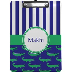 Alligators & Stripes Clipboard (Personalized)