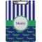 Alligators & Stripes Clipboard (Personalized)
