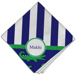 Alligators & Stripes Cloth Dinner Napkin - Single w/ Name or Text