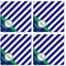 Alligators & Stripes Cloth Napkins - Personalized Lunch (APPROVAL) Set of 4