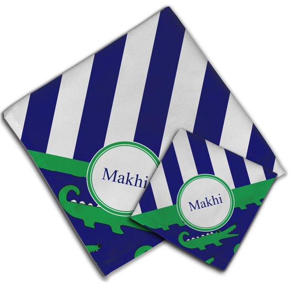 Alligators & Stripes Cloth Napkins - Personalized Lunch & Dinner (PARENT MAIN)