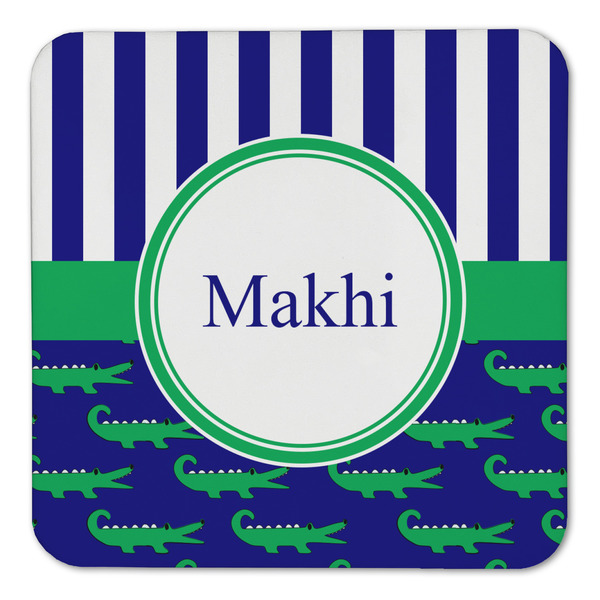 Alligators & Stripes Coaster Set - FRONT (one)