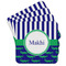 Alligators & Stripes Cork Coaster - Set of 4 w/ Name or Text