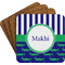 Alligators & Stripes  Coaster Set (Personalized)