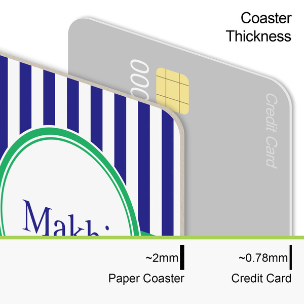 Alligators & Stripes Coaster Thickness