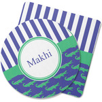 Alligators & Stripes Rubber Backed Coaster (Personalized)