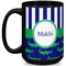 Alligators & Stripes Coffee Mug - 15 oz - Black Full
