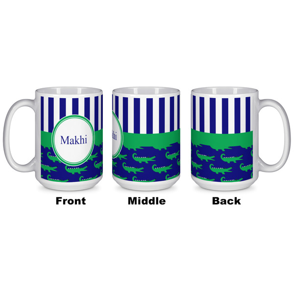 Alligators & Stripes Coffee Mug - 15 oz - White APPROVAL