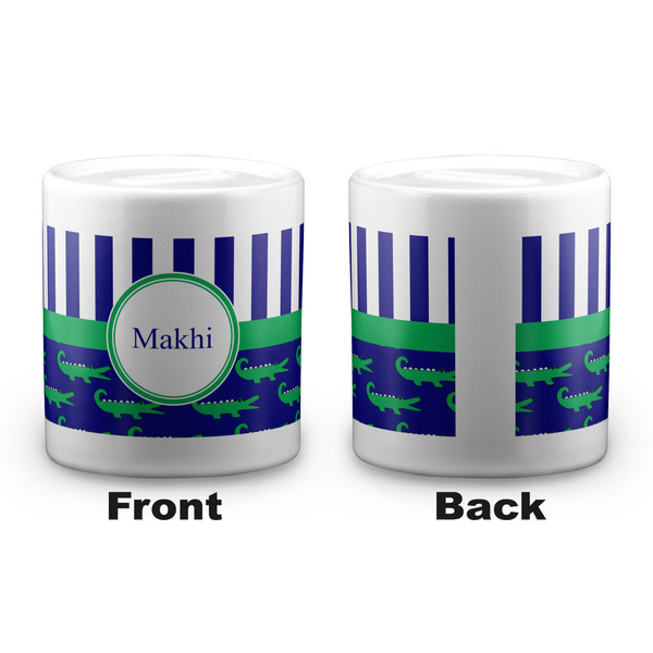 Alligators & Stripes Coin Bank - Apvl