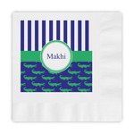 Alligators & Stripes Embossed Decorative Napkins (Personalized)