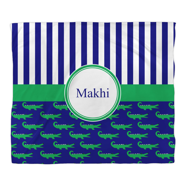 Alligators & Stripes Comforter - King - Front