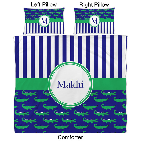 Alligators & Stripes Comforter Set - King - Approval