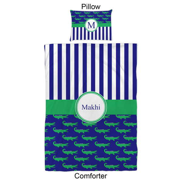Alligators & Stripes Comforter Set - Twin XL - Approval