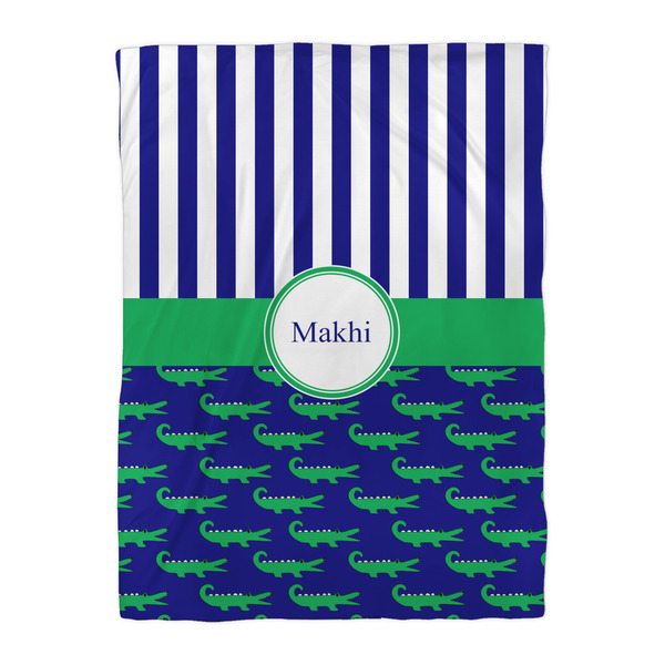 Alligators & Stripes Comforter - Twin XL - Front