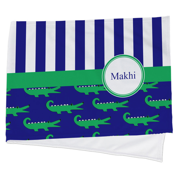Custom Alligators & Stripes Cooling Towel (Personalized)