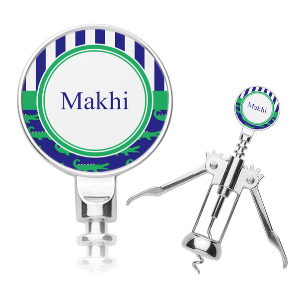 Custom Alligators & Stripes Corkscrew (Personalized)