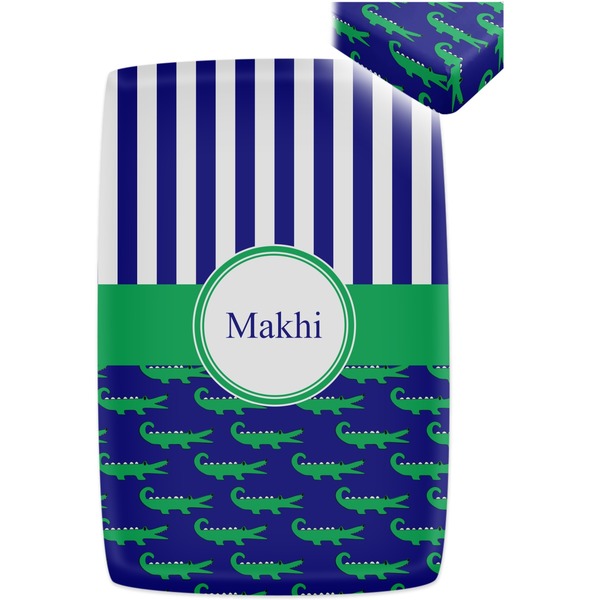 Alligators & Stripes Crib Fitted Sheet - Apvl
