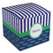 Alligators & Stripes Cube Favor Gift Box - Front/Main