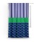 Alligators & Stripes Curtain With Window and Rod