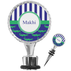 Alligators & Stripes Wine Bottle Stopper (Personalized)