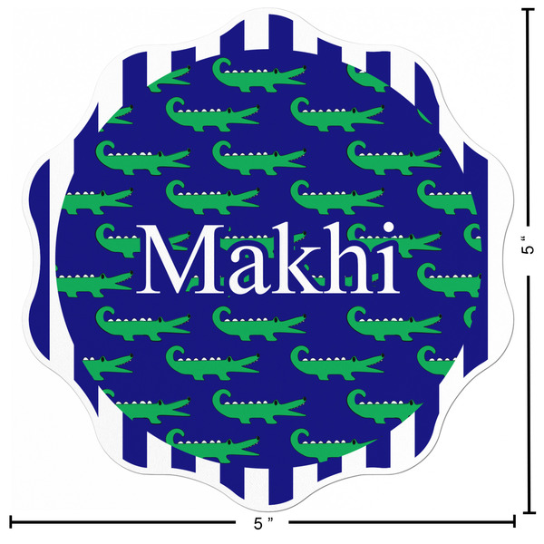 Alligators & Stripes Custom Shape Iron On Patches - L - APPROVAL