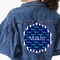 Alligators & Stripes Twill Iron On Patch - Custom Shape - 3XL (Personalized)