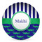 Alligators & Stripes Microwave Safe Plastic Plate - Composite Polymer (Personalized)