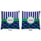 Alligators & Stripes Decorative Pillow Case - Approval