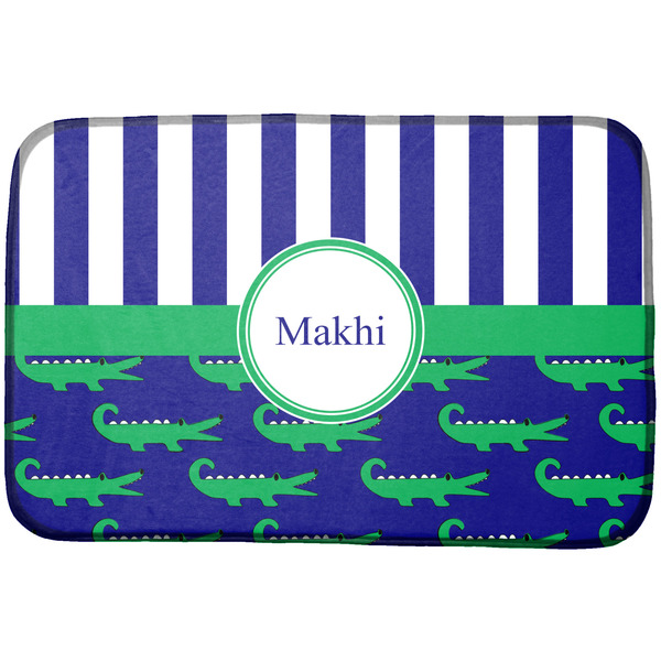 Custom Alligators & Stripes Dish Drying Mat (Personalized)