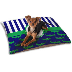 Alligators & Stripes Dog Bed - Small w/ Name or Text