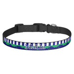 Alligators & Stripes Dog Collar - Medium (Personalized)
