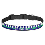 Alligators & Stripes Dog Collar (Personalized)