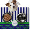 Alligators & Stripes Dog Food Mat - Medium LIFESTYLE