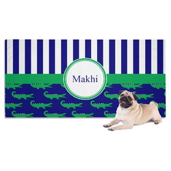 Alligators & Stripes Dog Towel (Personalized)