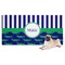 Alligators & Stripes Dog Towel (Personalized)