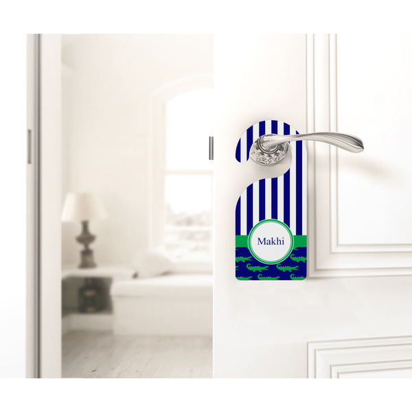 Alligators & Stripes Door Hanger - LIFESTYLE