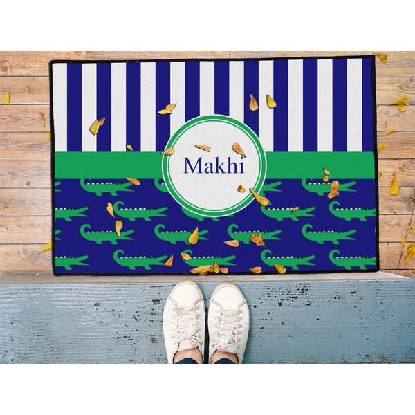 Alligators & Stripes Door Mat - LIFESTYLE (Med)