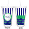 Alligators & Stripes Double Wall Tumbler with Straw - Approval
