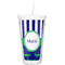 Alligators & Stripes Double Wall Tumbler with Straw (Personalized)