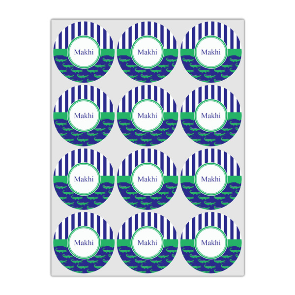 Alligators & Stripes Drink Topper - Small - Set of 12