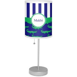 Alligators & Stripes Lamp with Drum Shade (Personalized)