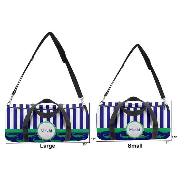 Alligators & Stripes Duffle Bag Small and Large